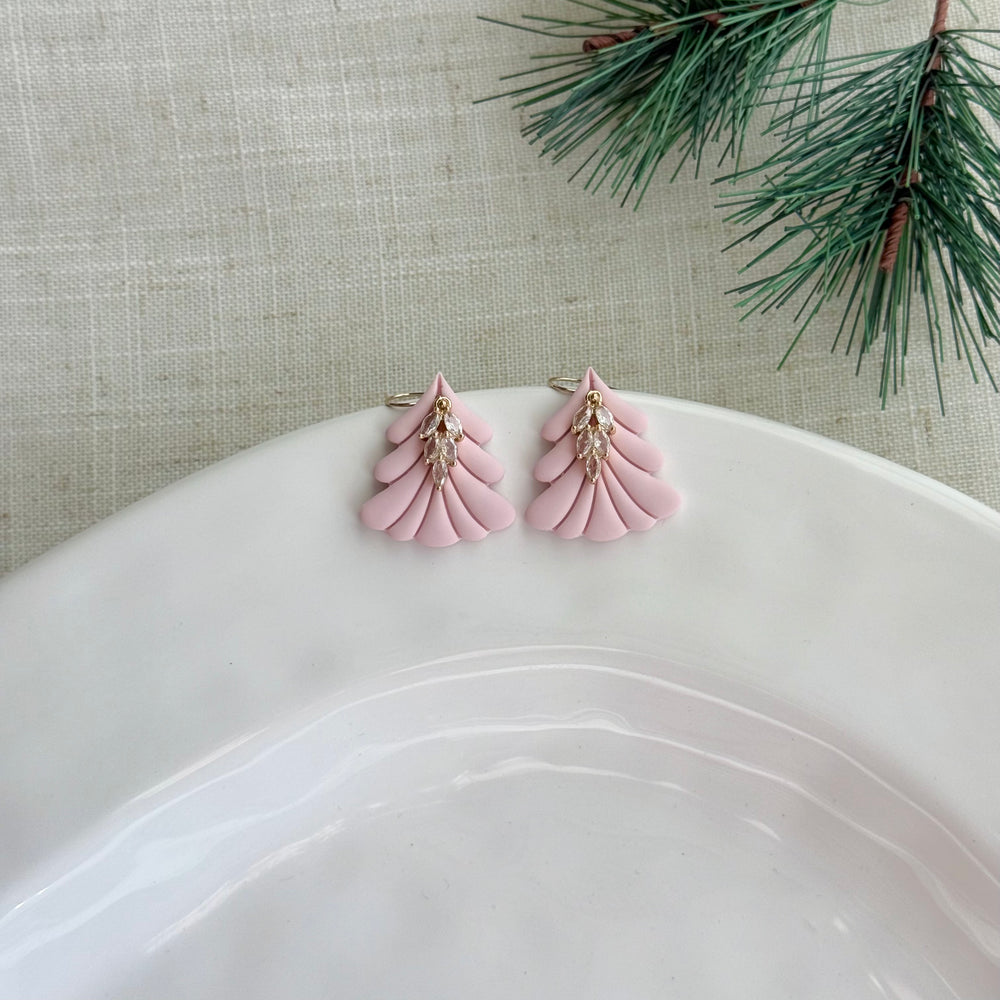 Jeweled Christmas Trees (Pink)